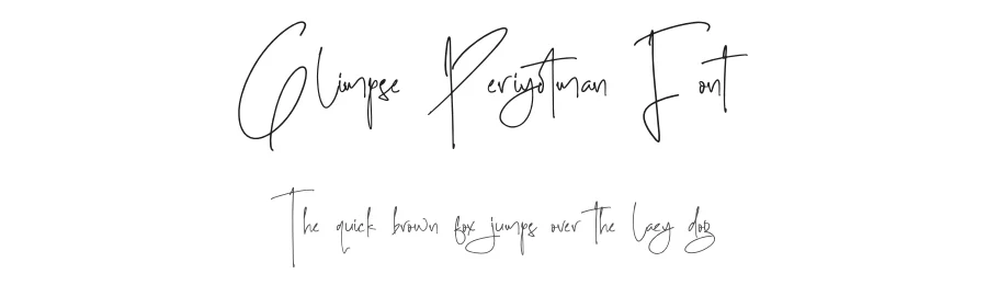 Glimpse Periyotman Font by glorytype — Script Handwritten Font