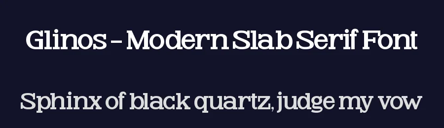 Glinos – Modern Slab Serif Font by timelesstype.co — Serif Font — thumbnail 2