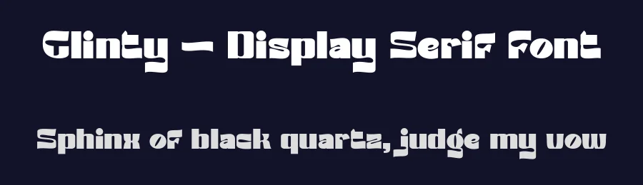 Glinty – Display Serif Font by bearydsgn — Display Font — thumbnail 2