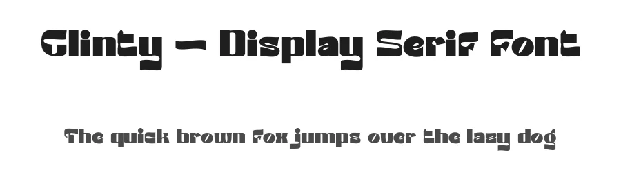 Glinty – Display Serif Font by bearydsgn — Display Font