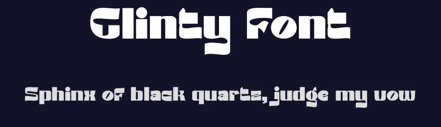 Glinty Font by bearydsgn — Display Font — thumbnail 2