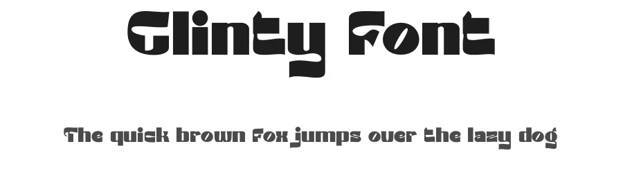 Glinty Font by bearydsgn — Display Font