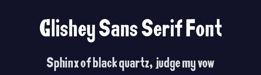 Glishey Sans Serif Font by teguh pranata — Sans Serif Font — thumbnail 2