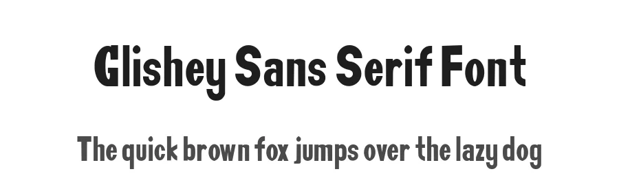 Glishey Sans Serif Font by teguh pranata — Sans Serif Font