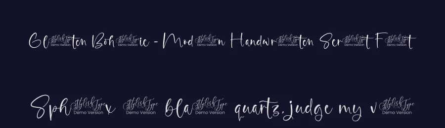 Glisten Bohotic – Modern Handwritten Script Font by stylishtype.co — Script Handwritten Font — thumbnail 2