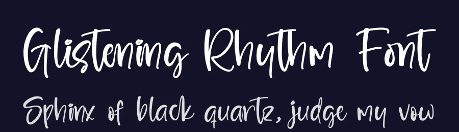 Glistening Rhythm Font by stylishtype.co — Script Handwritten Font — thumbnail 2