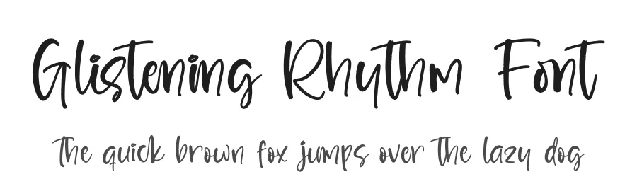 Glistening Rhythm Font by stylishtype.co — Script Handwritten Font