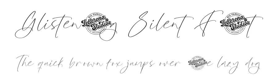 Glistening Silent Font by letterenastudios — Script Handwritten Font