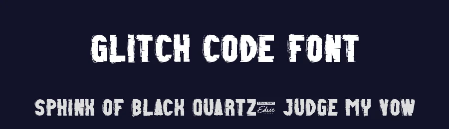 Glitch Code Font by edricstudio — Script Handwritten Font — thumbnail 2