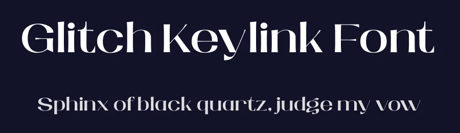 Glitch Keylink Font by Rismatype — Serif Font — thumbnail 2