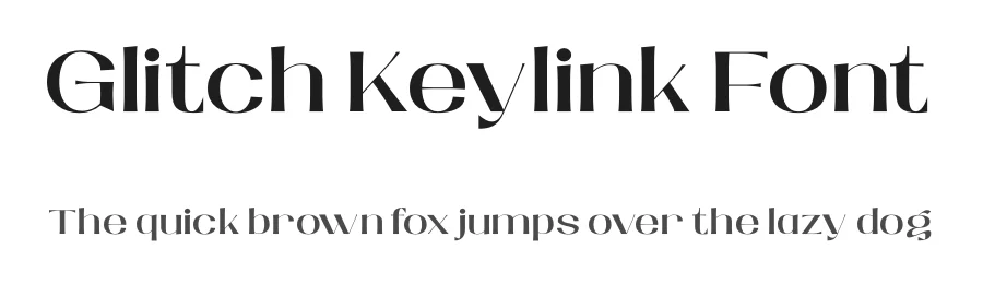 Glitch Keylink Font by Rismatype — Serif Font