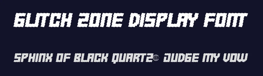 Glitch Zone Display Font by RaisProject — Display Font — thumbnail 2