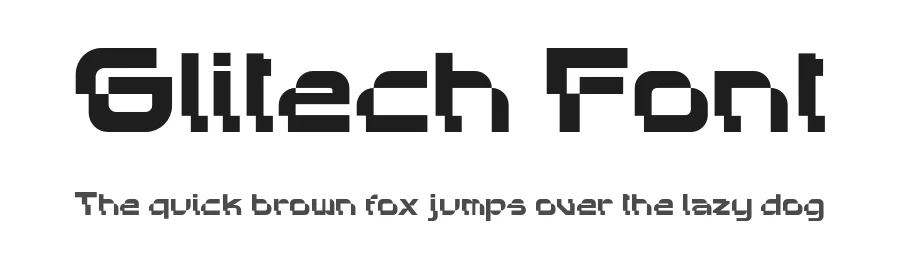 Glitech Font by GlyphStyle — Display Font