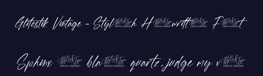 Glitestik Vintage – Stylish Handwritten Font by stylishtype.co — Script Handwritten Font — thumbnail 2