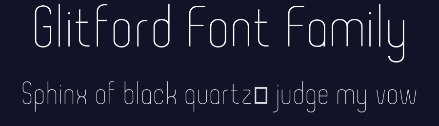 Glitford Font Family by rainbombstudio — Display Font — thumbnail 2