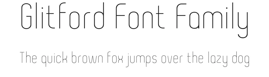 Glitford Font Family by rainbombstudio — Display Font