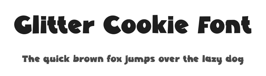 Glitter Cookie Font by Alpaprana β Display Font