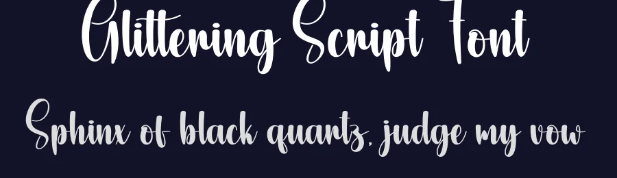 Glittering Script Font by creativeletter — Script Handwritten Font — thumbnail 2