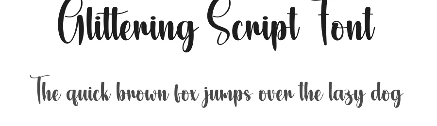 Glittering Script Font by creativeletter — Script Handwritten Font