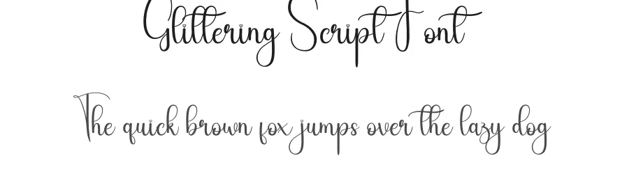 Glittering Script Font by andikastudio — Script Handwritten Font
