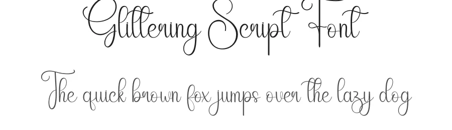 Glittering Script Font by andikastudio — Script Handwritten Font