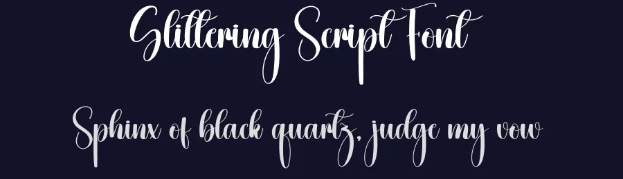 Glittering Script Font by creativeletter — Script Handwritten Font — thumbnail 2