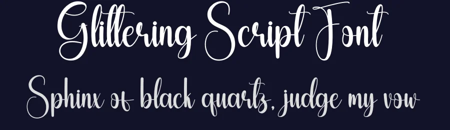 Glittering Script Font by creativeletter — Script Handwritten Font — thumbnail 2