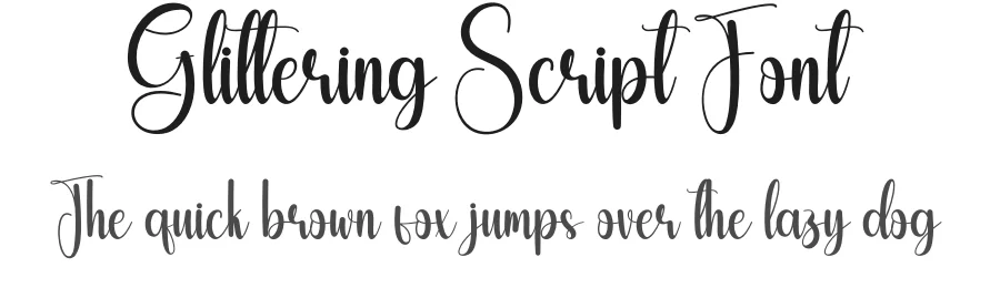 Glittering Script Font by creativeletter — Script Handwritten Font