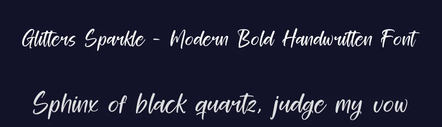 Glitters Sparkle – Modern Bold Handwritten Font by stylishtype.co — Script Handwritten Font — thumbnail 2