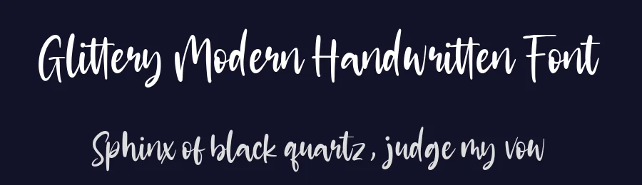 Glittery Modern Handwritten Font by balpirick — Script Handwritten Font — thumbnail 2