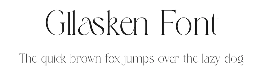 Gllasken Font by SURATMI — Decorative Font