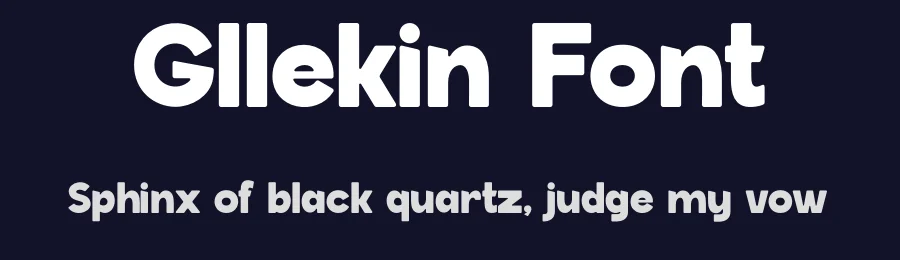 Gllekin Font by MaikoHatta — Sans Serif Font — thumbnail 2