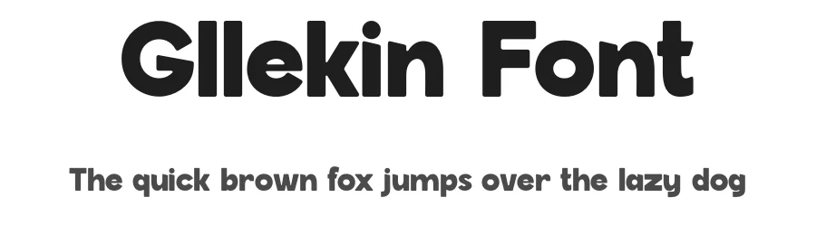 Gllekin Font by MaikoHatta — Sans Serif Font