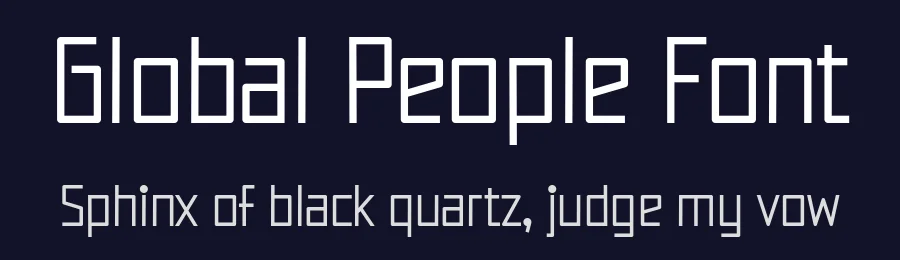 Global People Font by Jasa 7NTypes — Display Font — thumbnail 2