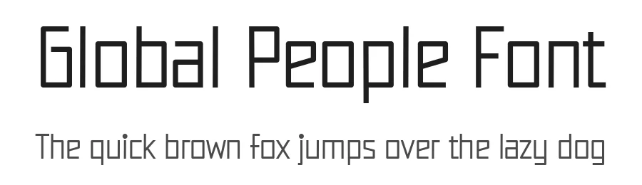 Global People Font by Jasa 7NTypes โ Display Font