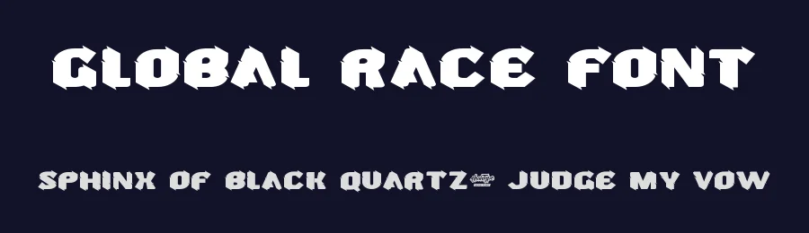 Global Race Font by noahtype — Decorative Font — thumbnail 2