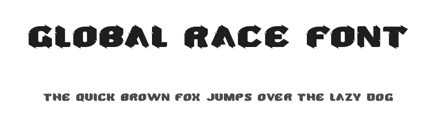 Global Race Font by noahtype — Decorative Font