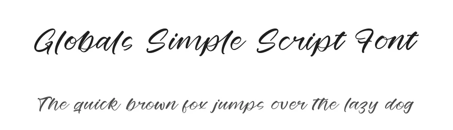 Globals Simple Script Font by stylishtype.co — Script Handwritten Font