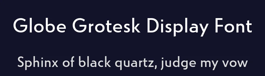 Globe Grotesk Display Font by Jan Charvát — Sans Serif Font — thumbnail 2