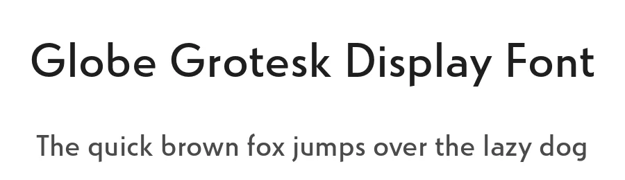 Globe Grotesk Display Font by Jan Charvát — Sans Serif Font