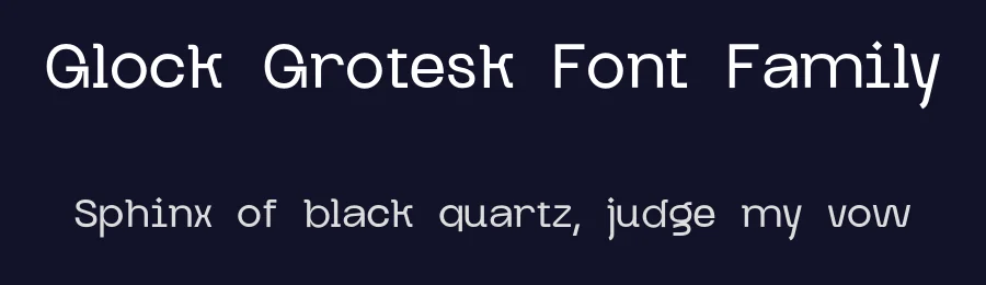 Glock Grotesk Font Family by Ivan Tsanko — Sans Serif Font — thumbnail 2