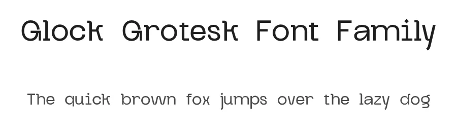 Glock Grotesk Font Family by Ivan Tsanko — Sans Serif Font