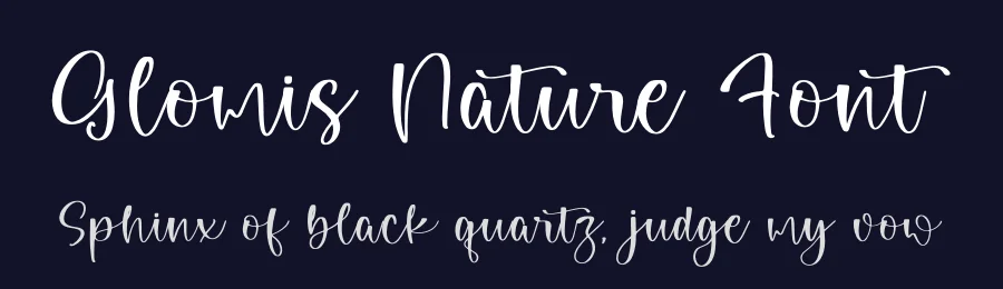 Glomis Nature Font by perspectype — Script Handwritten Font — thumbnail 2