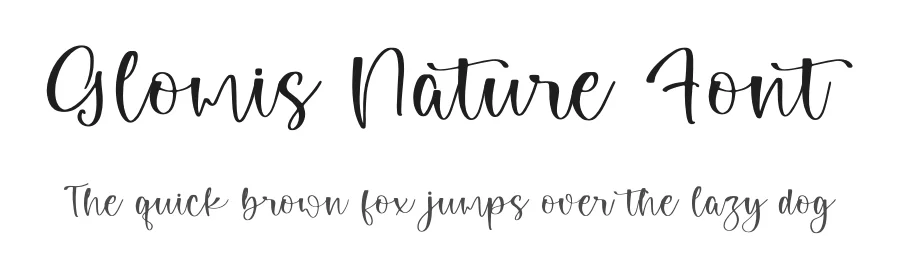 Glomis Nature Font by perspectype — Script Handwritten Font