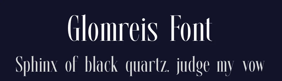 Glomreis Font by timelesstype.co — Display Font — thumbnail 2