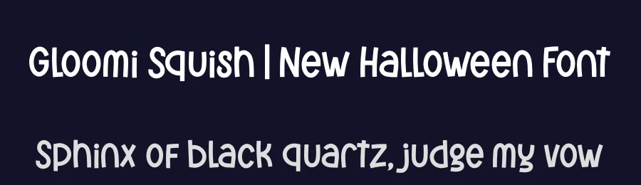 Gloomi Squish | New Halloween Font by Denustudios — Decorative Font — thumbnail 2