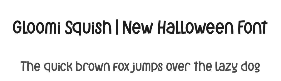 Gloomi Squish | New Halloween Font by Denustudios — Decorative Font