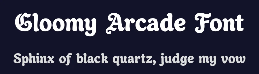 Gloomy Arcade Font by Eko Kurniawan — Display Font — thumbnail 2