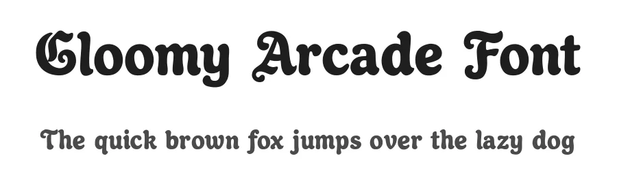 Gloomy Arcade Font by Eko Kurniawan — Display Font