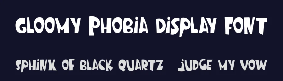 Gloomy Phobia Display Font by pandekastudio — Decorative Font — thumbnail 2